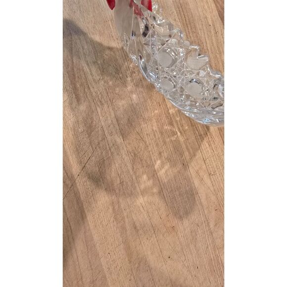 American Brilliant Period Nappy Shallow Open Serving Dish Clear Glass VTG - Picture 4 of 7